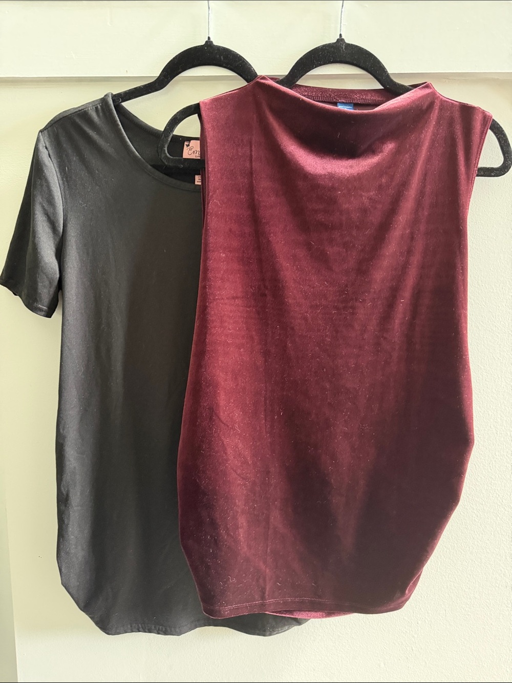 Bundle of maternity shirts